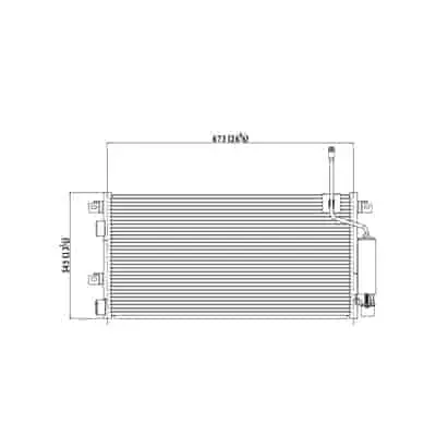 CNDDPI3674 A/C Condenser