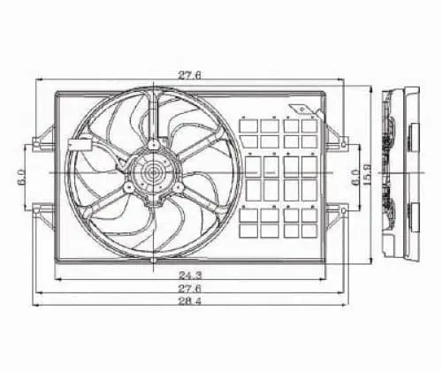 CH3115121 Radiator Fan Assembly
