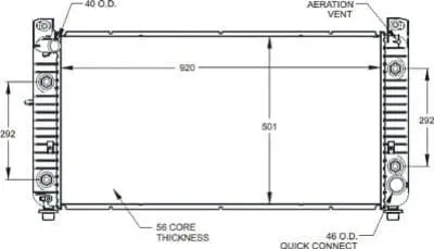 RAD2947 Cooling System Radiator