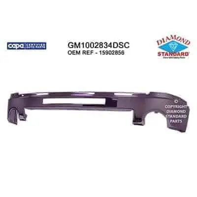 GM1002834DSC Front Bumper Face Bar