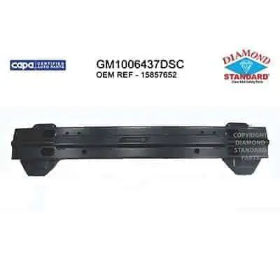 GM1006437DSC Front Bumper Impact Bar