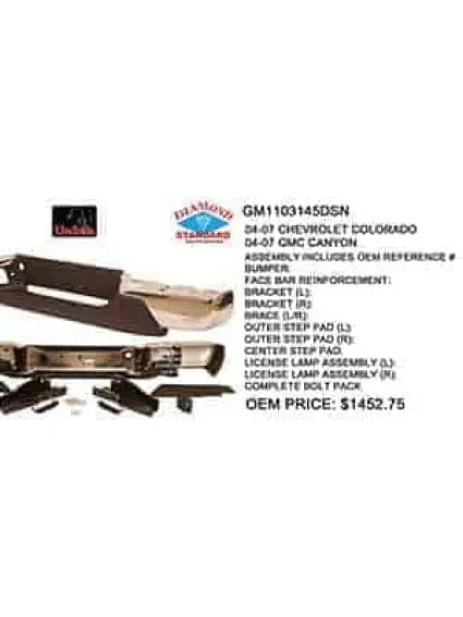 GM1103145C Rear Bumper Assembly