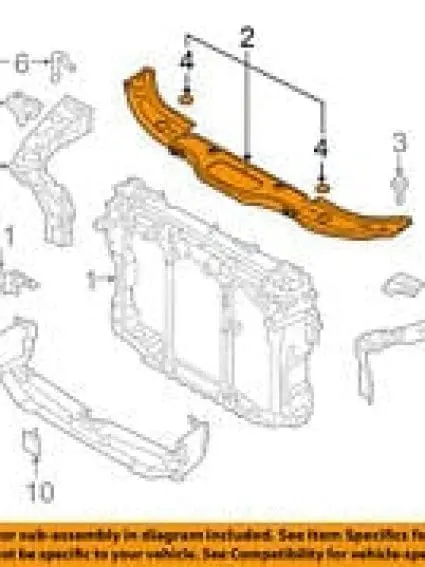 MA1224104 Rad Support Cover
