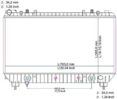 RAD13141 Cooling System Radiator
