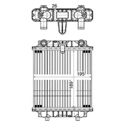 RAD3015 Cooling System Radiator Auxillary