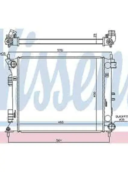 RAD3101 Cooling System Radiator Auxillary
