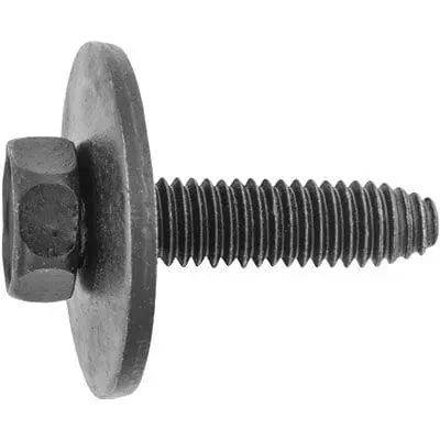 Auveco Body Bolts 6mm CAPS12066 M6-1.0 X 25mm Black Hex Head PK 50