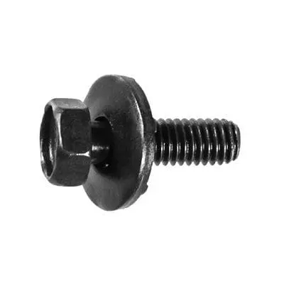 Auveco Body Bolts 6mm CAPS12322 M6-1.0 X 20mm Black Hex Head PK 25