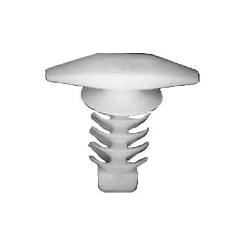 Auveco Weatherstrip Retainer Ford CAPS19678 White Nylon PK 50