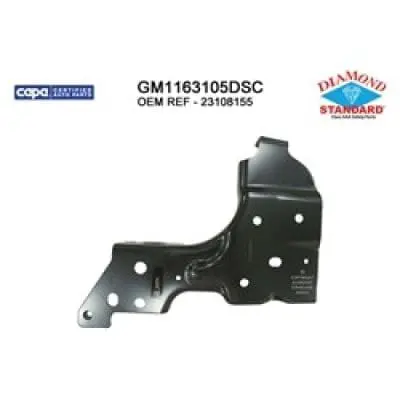 GM1163105DSC Rear Bumper Bracket Support Passenger Side