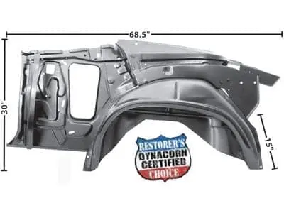 GLA1417D Repair Panels Quarter Frame Driver Side