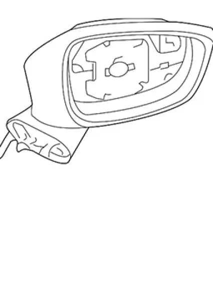 HY1321334 Passenger Side Power Mirror