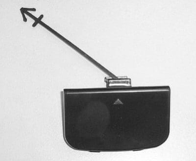 BM1029107 Front Bumper Insert Tow Hook Cover