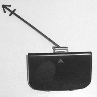 BM1029107 Front Bumper Insert Tow Hook Cover