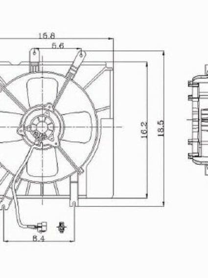 MA3115103 Radiator Fan Assembly