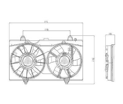 NI3117101 Radiator Fan Motor Assembly NI3117101 Radiator Fan Motor Assembly