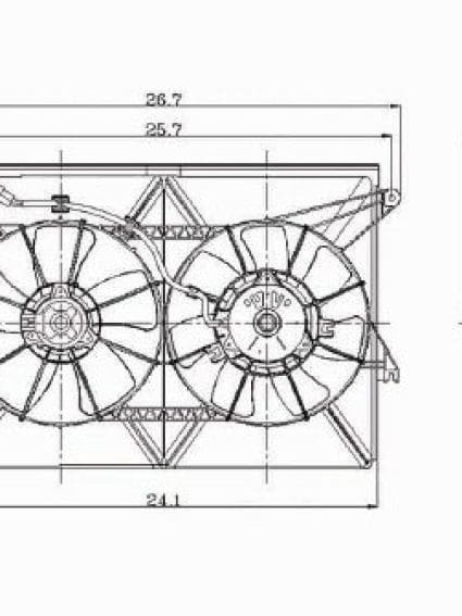 SC3115101 Cooling System Fan Radiator