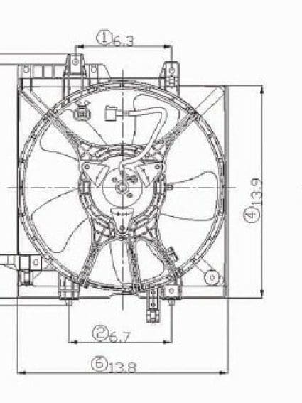 SU3115105 Radiator Fan Assembly