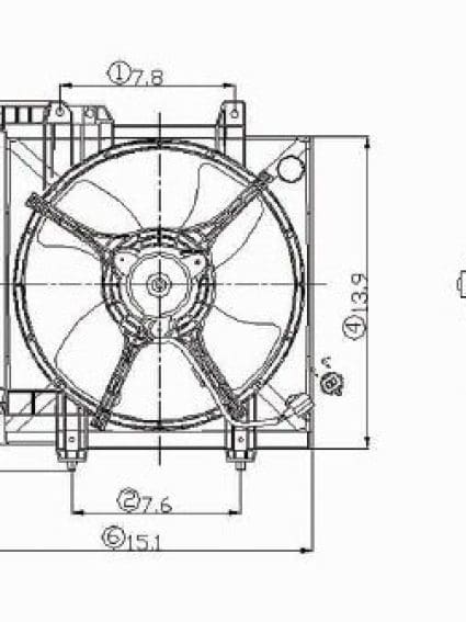SU3115106 Radiator Fan Assembly
