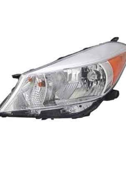 TO2518132C Driver Side Headlight Lens and Housing