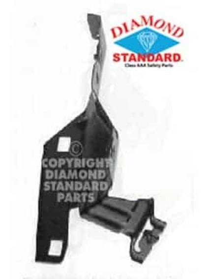 FO1066158DSC Driver Side Front Bumper Bracket Mounting