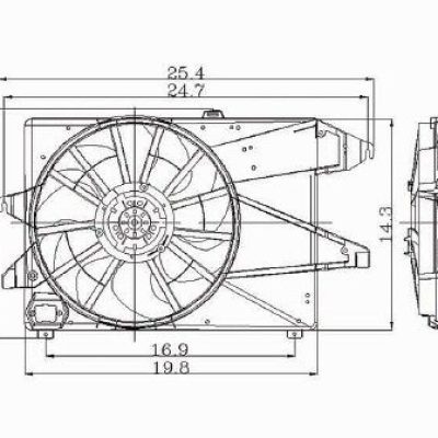 FO3115112 Cooling System Fan Radiator