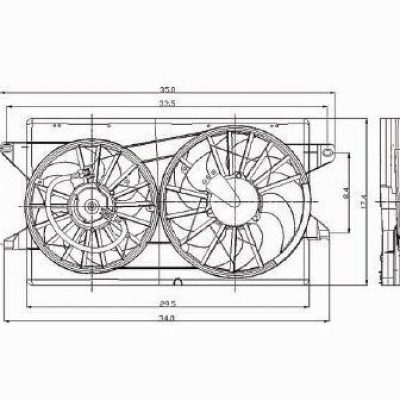 FO3115151 Cooling System Fan Radiator