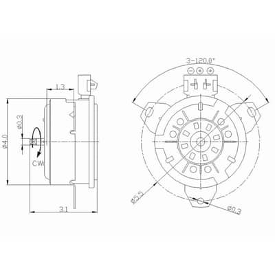 FO3116102 Cooling System Fan Radiator Motor FO3116102 Cooling System Fan Radiator Motor