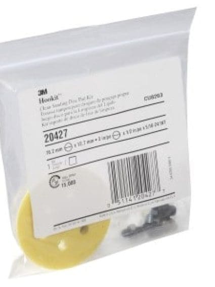 3M Hookit Clean Sanding Disc Pad Kit, 20427, 3 in x 1/2 in x 5/16 in (7.62 cm x 1.27 cm x 0.79 cm)