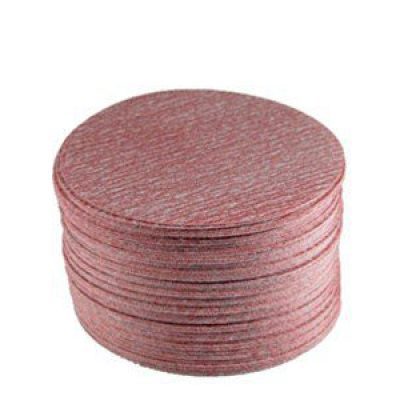 Carbo Sand Paper Round Velcro CAN20269 Red 5 " Grip-On 80 Grit PK 100