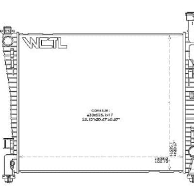 RAD13200 Cooling System Radiator RAD13200 Cooling System Radiator