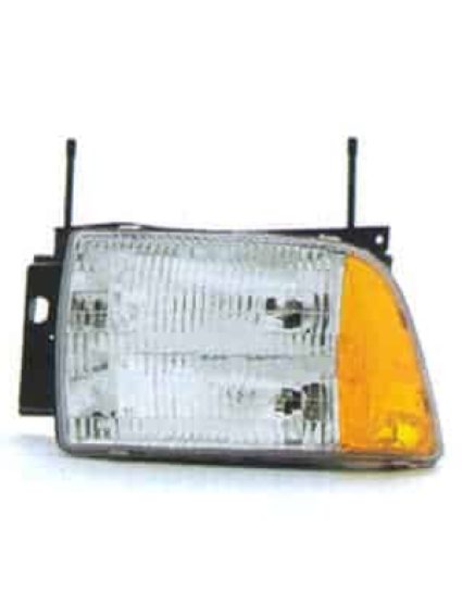 GM2502156V Front Light Headlight Assembly Composite