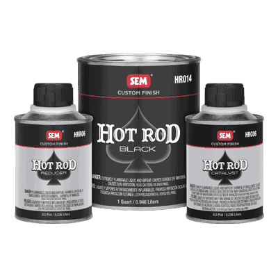 SEM Paint Hot Rod SEMHR040-LV Matte White Custom Finish Quart kit