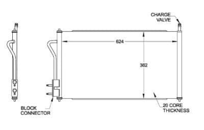 CNDDPI3391 A/C Condenser