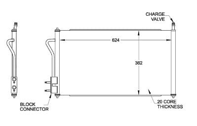 CNDDPI3391 A/C Condenser CNDDPI3391 A/C Condenser