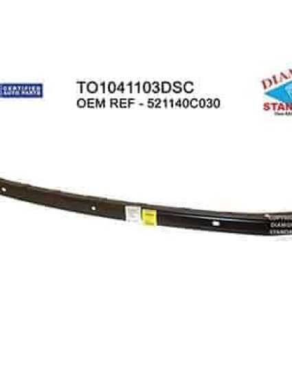 TO1041103DSC Front Bumper Bracket Cover Support