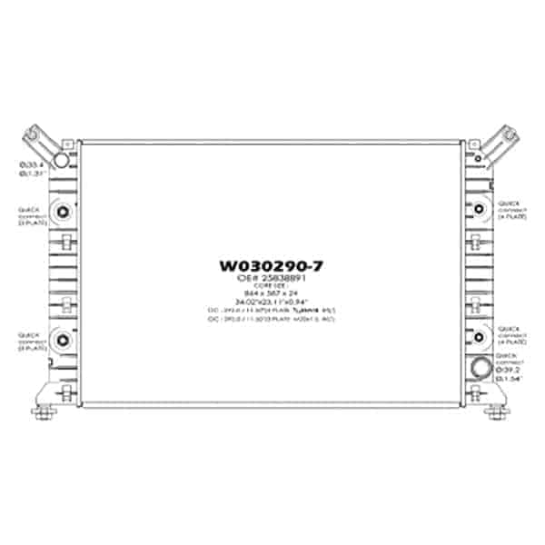 RAD13397 Cooling System Radiator RAD13397 Cooling System Radiator