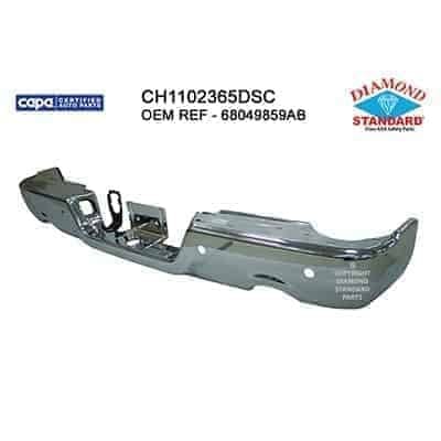 CH1102365DSC Rear Bumper Face Bar