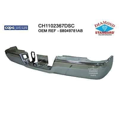 CH1102367DSC Rear Bumper Face Bar