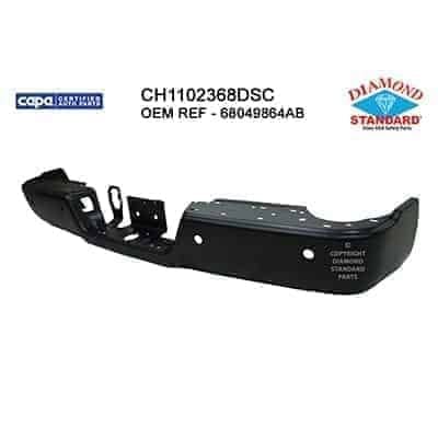 CH1102368DSC Rear Bumper Face Bar