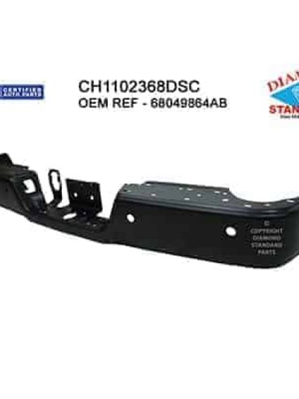 CH1102368DSC Rear Bumper Face Bar