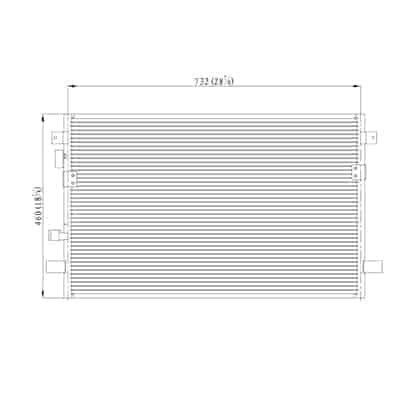 CNDDPI3287 A/C Condenser CNDDPI3287 A/C Condenser