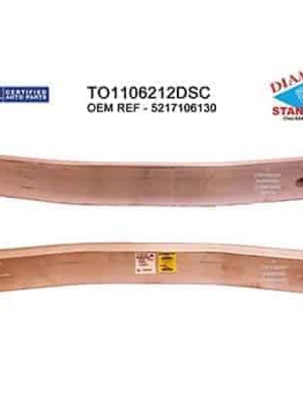 TO1106212DSC Rear Bumper Impact Bar