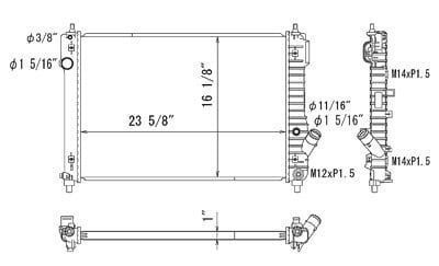 RAD13097 Cooling System Radiator