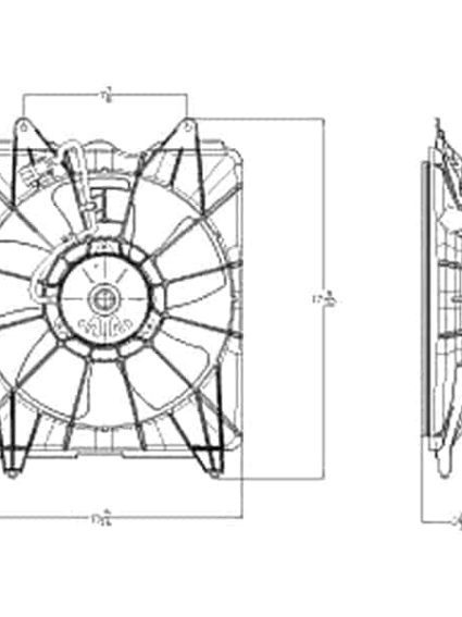 HO3115143 Radiator Fan Assembly