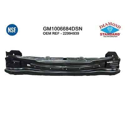 GM1006684DSN Front Bumper Impact Bar