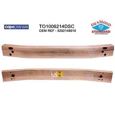TO1006214DSC Front Bumper Impact Bar