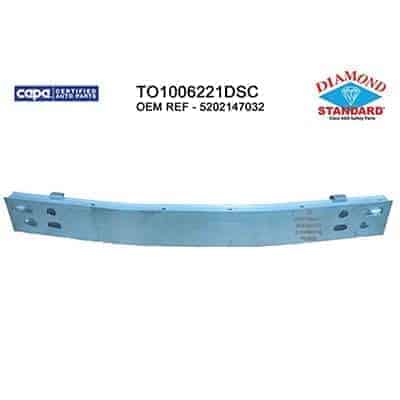 TO1006221DSC Front Bumper Impact Bar
