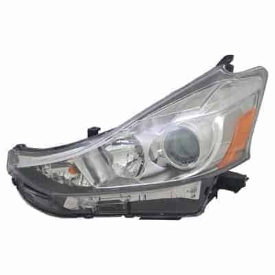 TO2518152C Driver Side Headlight Lens and Housing