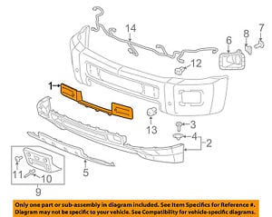 GM1087253C Front Bumper Filler Panel